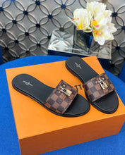 Load image into Gallery viewer, Louis Vuitton Lock It  Flat Mule
