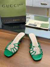 Load image into Gallery viewer, Gucci Women Slide Sandal With Crystals
