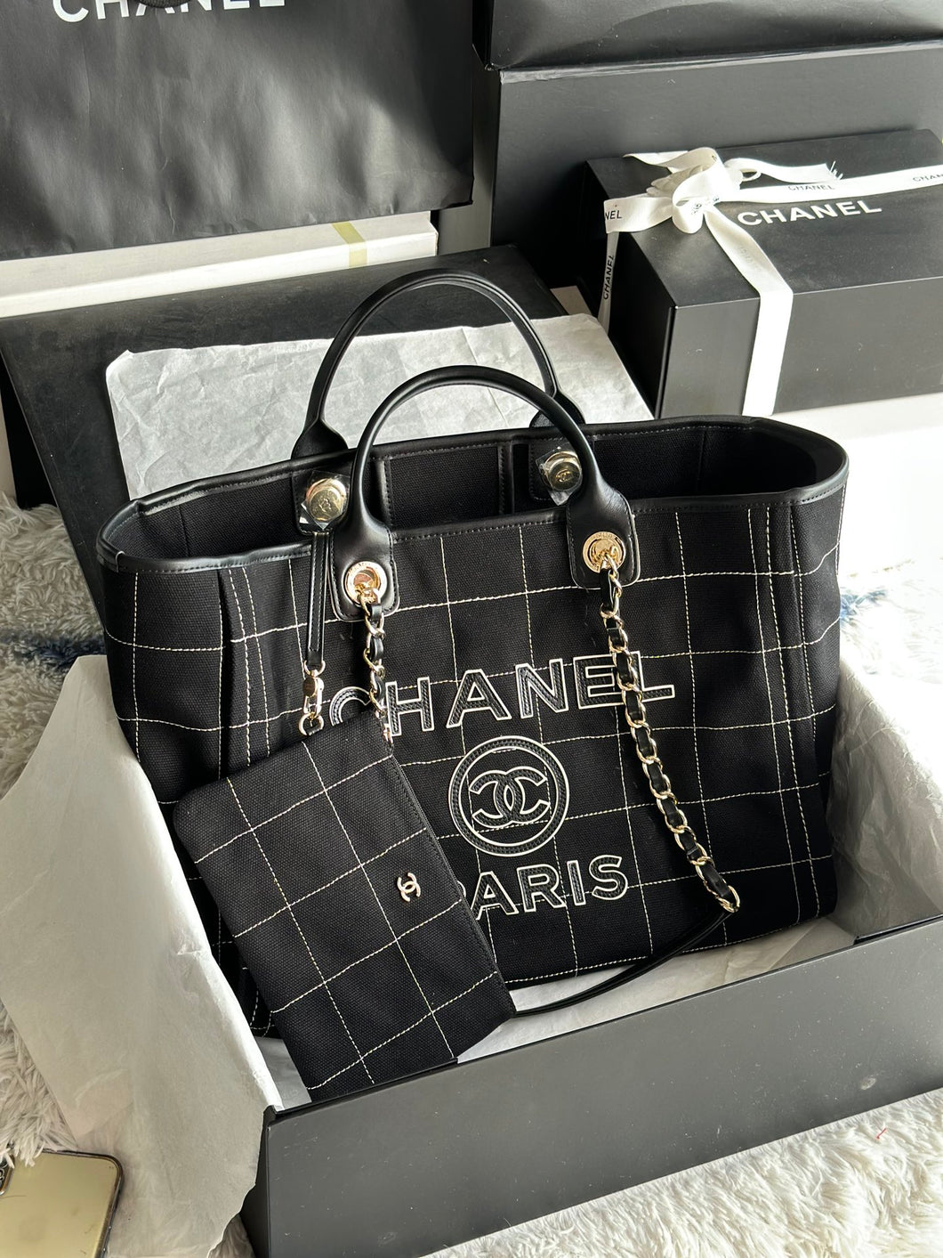Chanel Medium Deauville Tote Bag