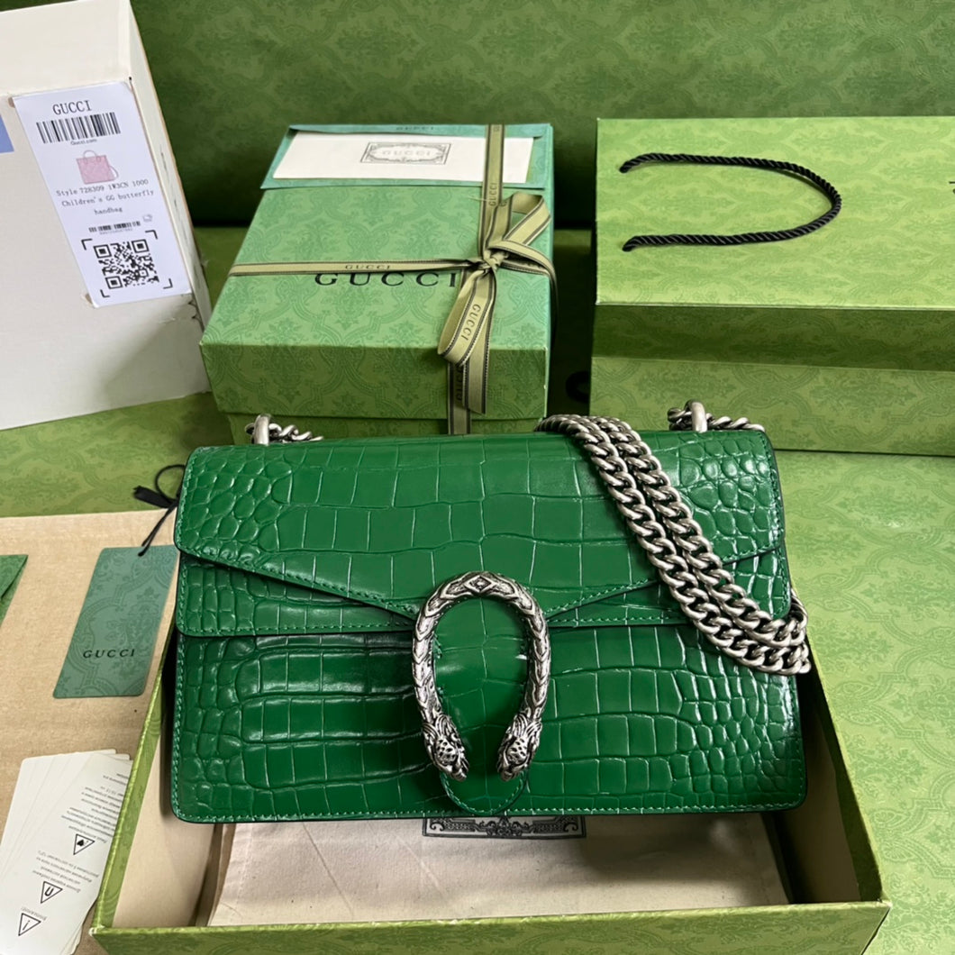 Gucci Crocodile Dionysus Small Shoulder Bag