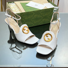 Load image into Gallery viewer, Gucci Blonde Heeled Sandal
