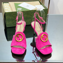 Load image into Gallery viewer, Gucci Blonde Heeled Sandal
