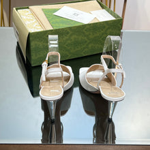 Load image into Gallery viewer, Gucci Blonde Heeled Sandal
