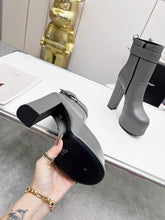 Load image into Gallery viewer, YSL  Cherry Buckle Platform Boots
