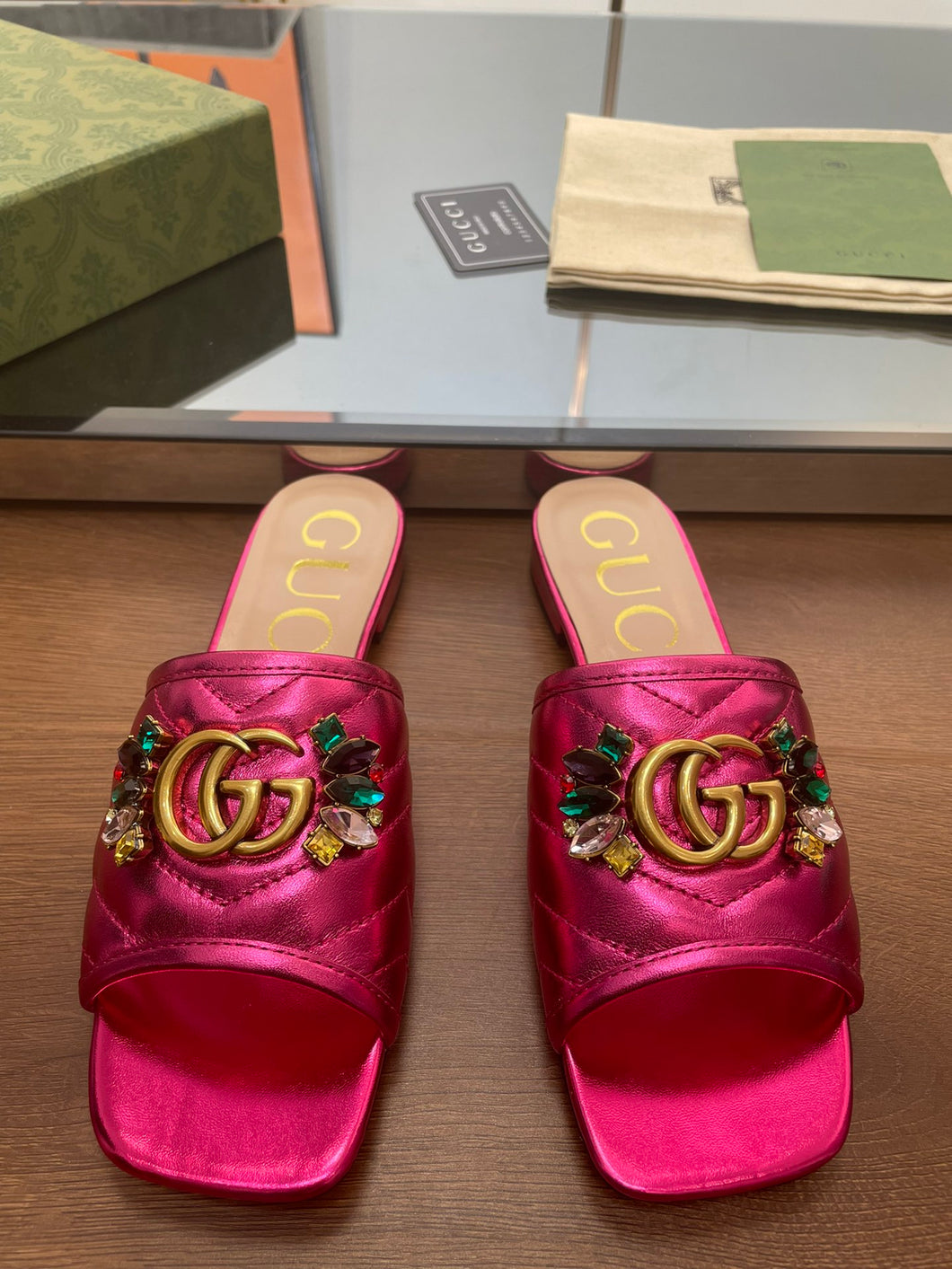 Gucci  Double G Slide Sandal