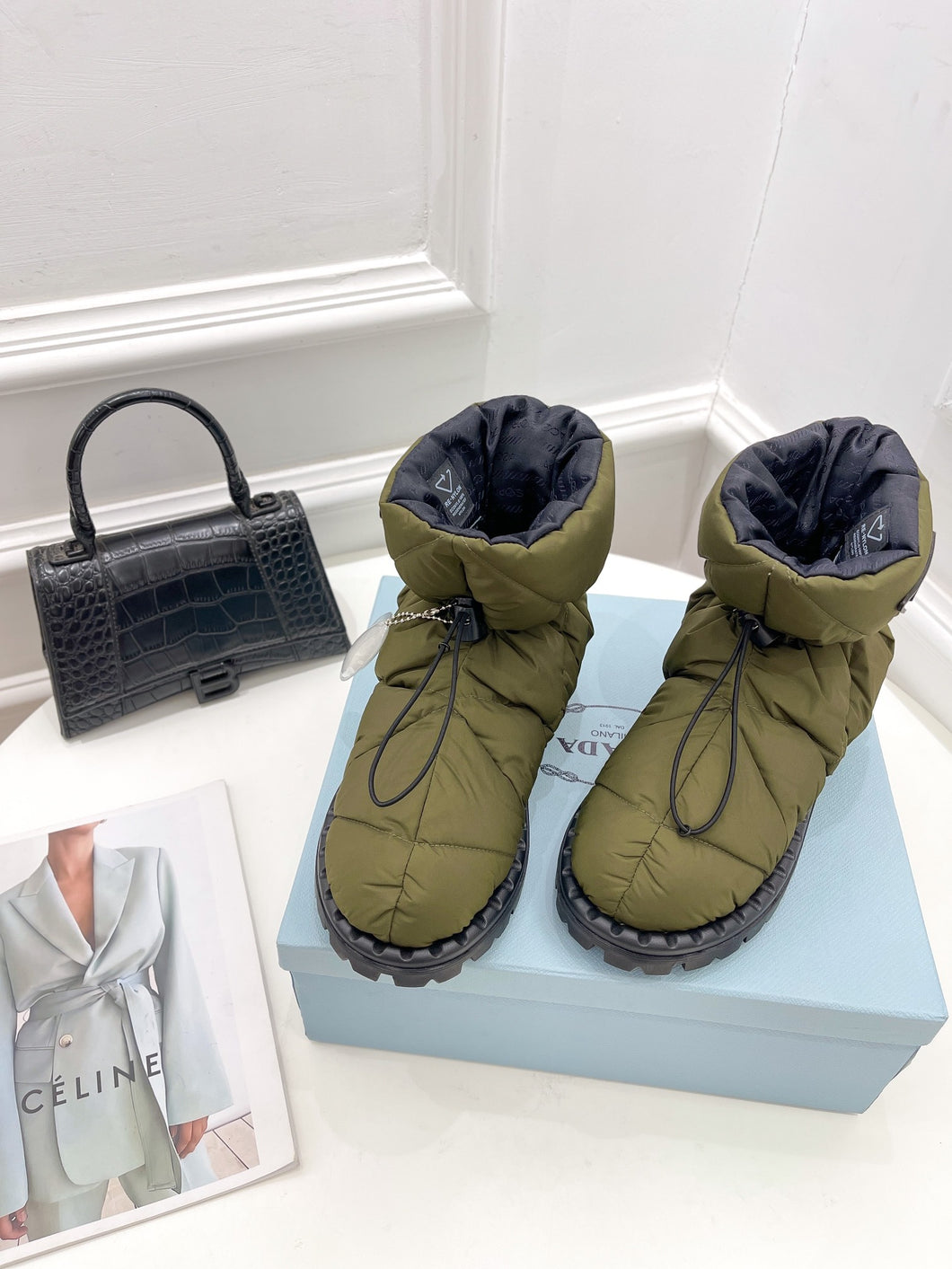 Prada  Paddled Nylon Boots