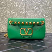 Load image into Gallery viewer, Valentino Stud Sign Nappa Shoulder  Bag
