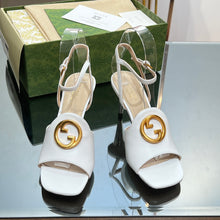 Load image into Gallery viewer, Gucci Blonde Heeled Sandal

