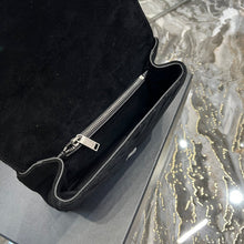 Load image into Gallery viewer, YSL College Medium Chain Bag In Light Suede With Fringes
