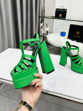 Load image into Gallery viewer, Versace La Medusa Platform Sandals
