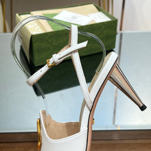 Load image into Gallery viewer, Gucci Blonde Heeled Sandal
