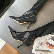 Load image into Gallery viewer, Jimmy Choo Mugler Sock OTK Boots
