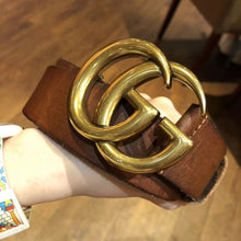 Load image into Gallery viewer, Gucci Leather Belt With Double G
