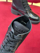 Load image into Gallery viewer, Prada Brushed-Leather and Re-Nylon Boots
