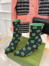 Load image into Gallery viewer, Gucci GG Knit Ankle Boots
