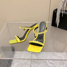 Load image into Gallery viewer, Versace Medusa Rhinestone Mules
