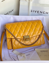 Load image into Gallery viewer, Givenchy GV3 Medium Bag In Diamond Quilted Leather
