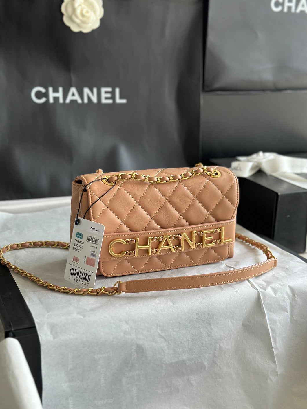 Chanel Front Logo Flap Bag