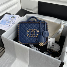 Load image into Gallery viewer, Chanel Caivar Filigree Vanity  Bag
