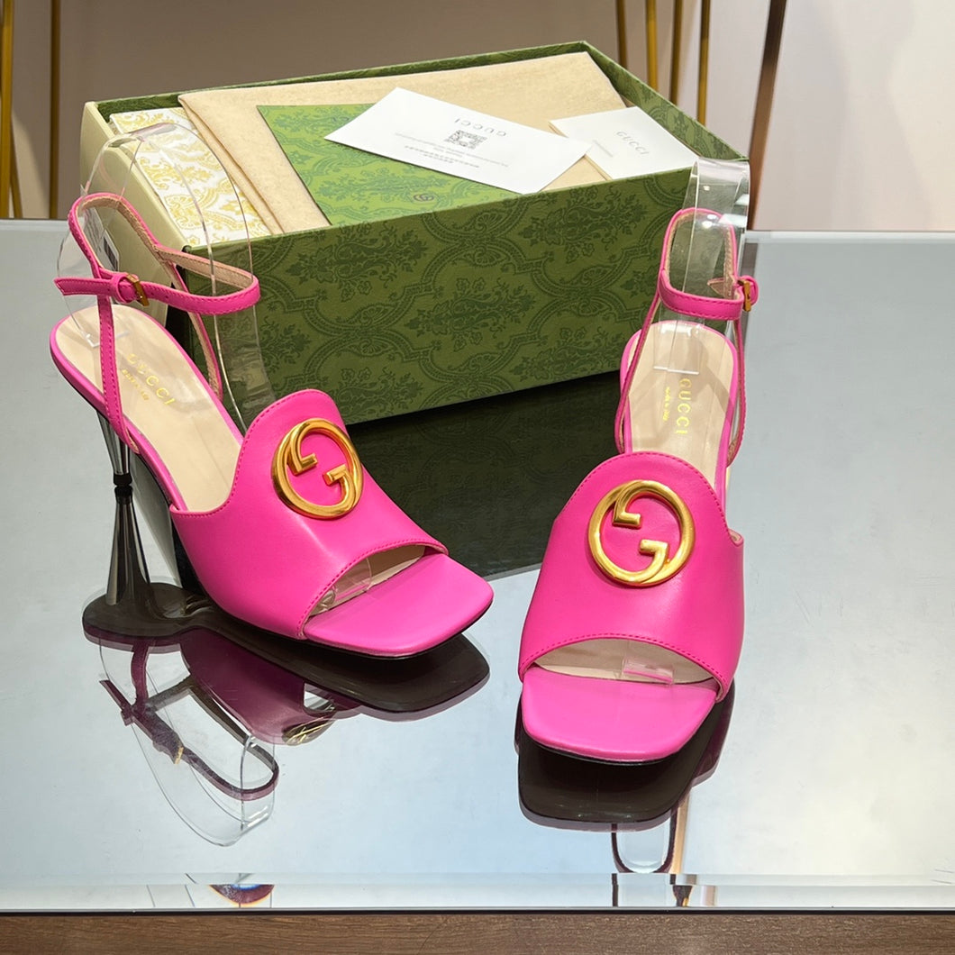 Gucci Blonde Heeled Sandal