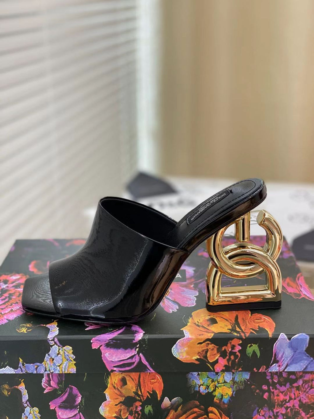 Dolce & Gabbana Patent Leather Mule