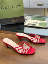 Load image into Gallery viewer, Gucci Women Slide Sandal With Crystals

