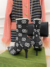 Load image into Gallery viewer, Gucci GG Knit Ankle Boots
