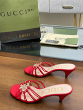Load image into Gallery viewer, Gucci Women Slide Sandal With Crystals
