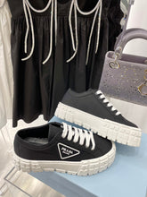 Load image into Gallery viewer, Prada Double Wheel  Nylon Gabardine Sneakers
